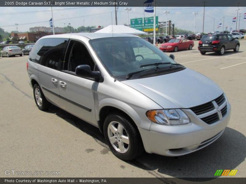 Bright Silver Metallic / Medium Slate Gray 2005 Dodge Caravan SXT