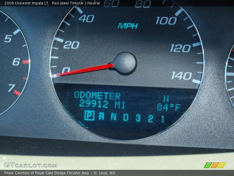 Red Jewel Tintcoat / Neutral 2009 Chevrolet Impala LT