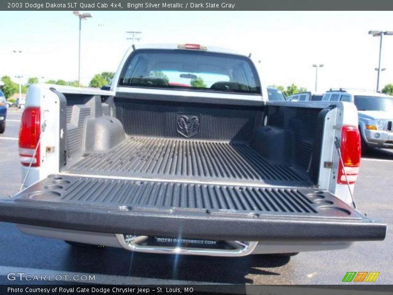 Bright Silver Metallic / Dark Slate Gray 2003 Dodge Dakota SLT Quad Cab 4x4