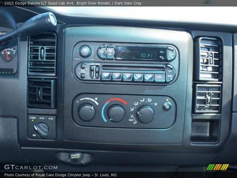 Controls of 2003 Dakota SLT Quad Cab 4x4