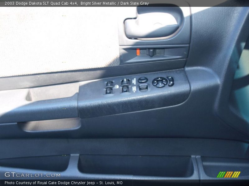 Bright Silver Metallic / Dark Slate Gray 2003 Dodge Dakota SLT Quad Cab 4x4