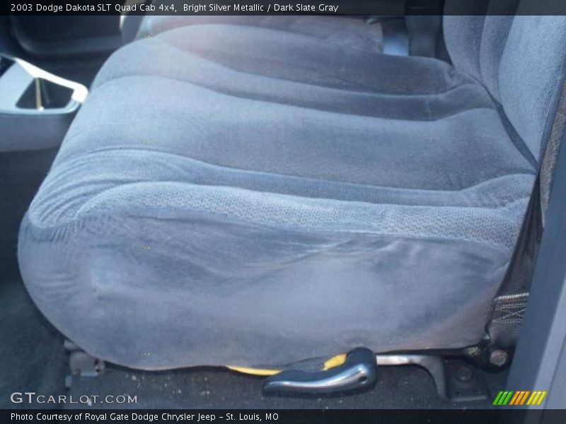 Bright Silver Metallic / Dark Slate Gray 2003 Dodge Dakota SLT Quad Cab 4x4