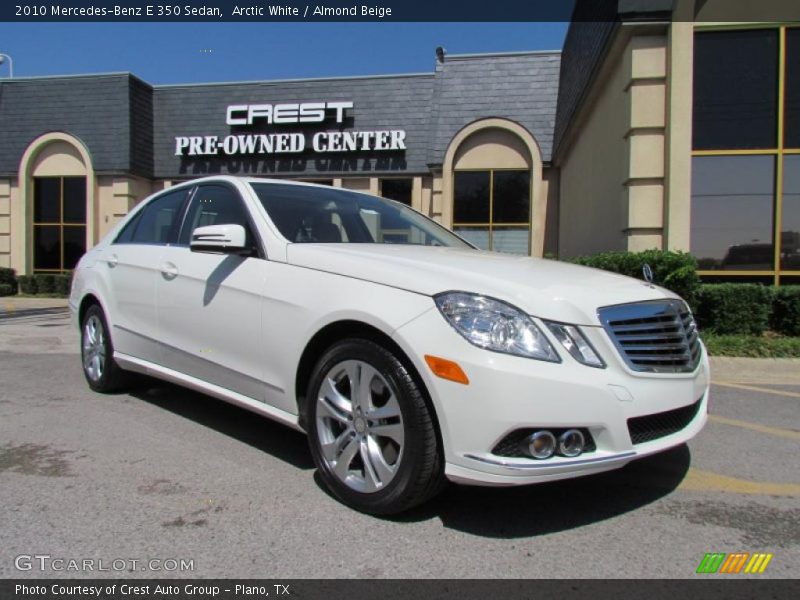Arctic White / Almond Beige 2010 Mercedes-Benz E 350 Sedan
