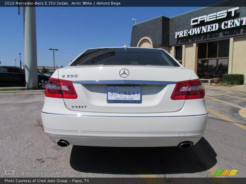 Arctic White / Almond Beige 2010 Mercedes-Benz E 350 Sedan