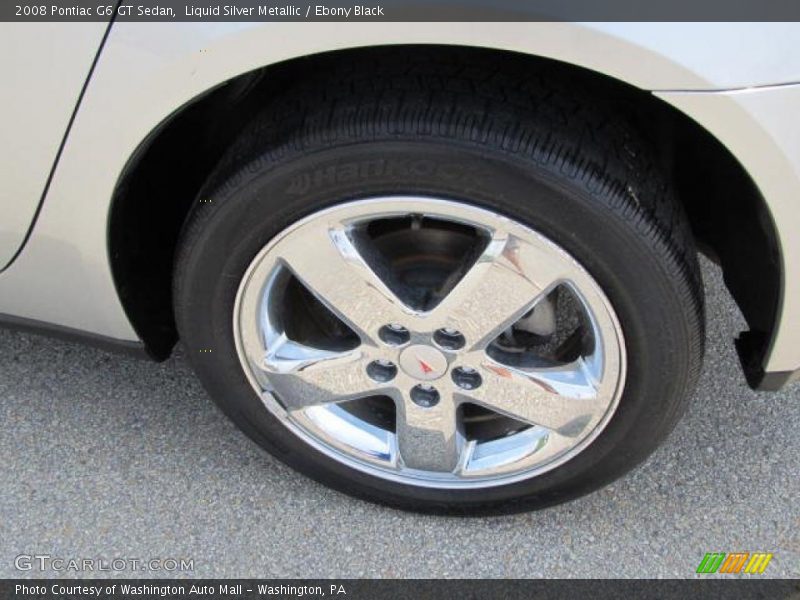 Liquid Silver Metallic / Ebony Black 2008 Pontiac G6 GT Sedan