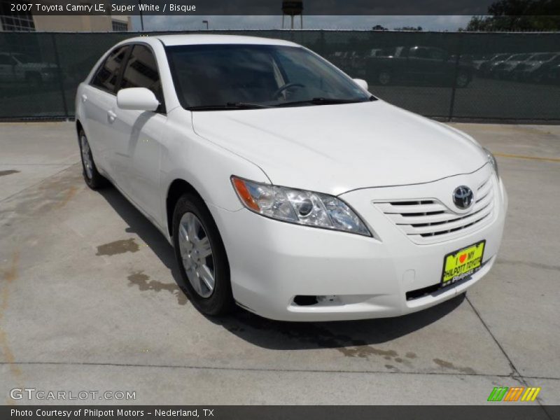 Super White / Bisque 2007 Toyota Camry LE