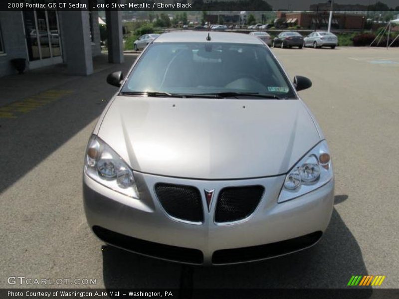 Liquid Silver Metallic / Ebony Black 2008 Pontiac G6 GT Sedan