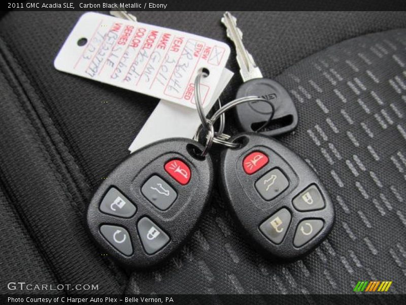 Carbon Black Metallic / Ebony 2011 GMC Acadia SLE