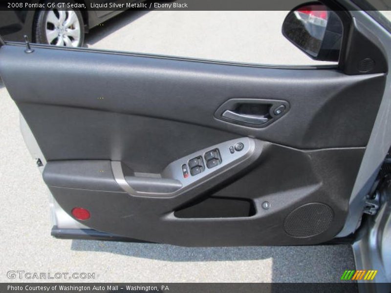 Liquid Silver Metallic / Ebony Black 2008 Pontiac G6 GT Sedan