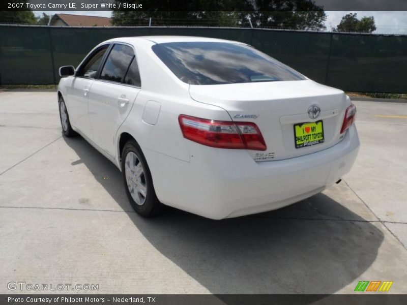 Super White / Bisque 2007 Toyota Camry LE