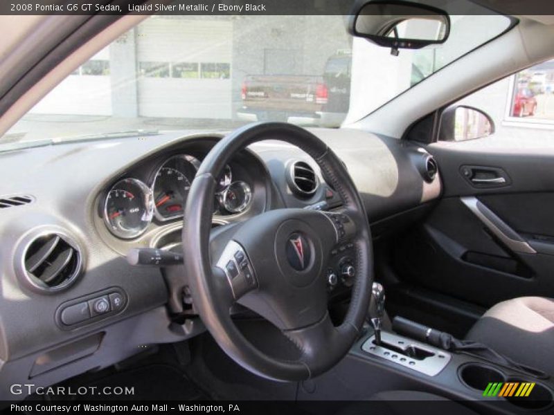 Liquid Silver Metallic / Ebony Black 2008 Pontiac G6 GT Sedan