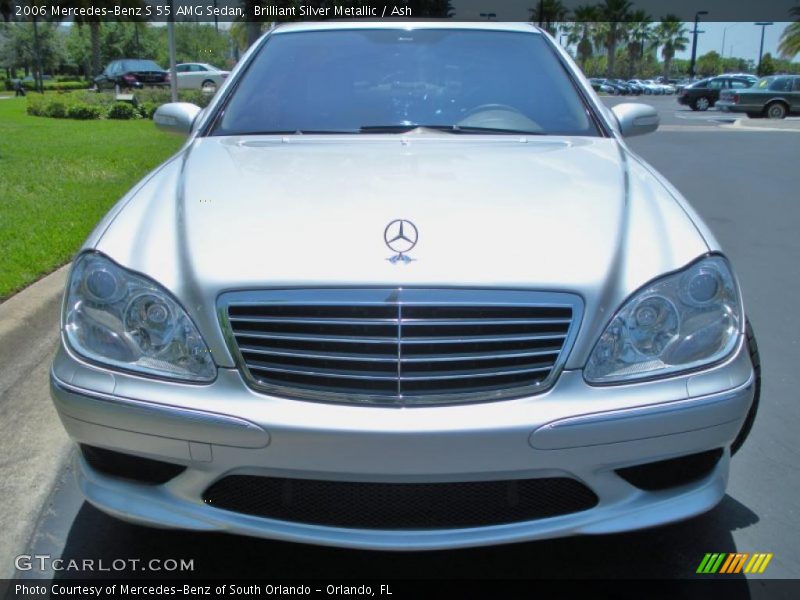 Brilliant Silver Metallic / Ash 2006 Mercedes-Benz S 55 AMG Sedan