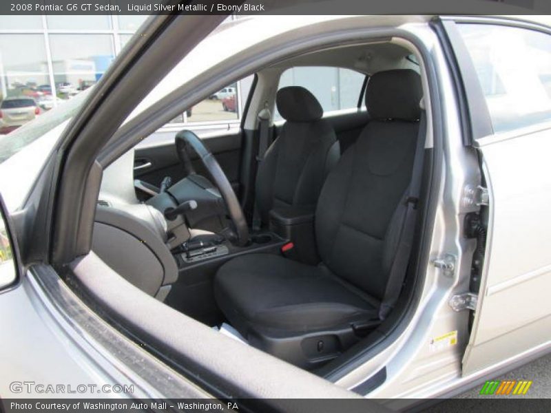 Liquid Silver Metallic / Ebony Black 2008 Pontiac G6 GT Sedan