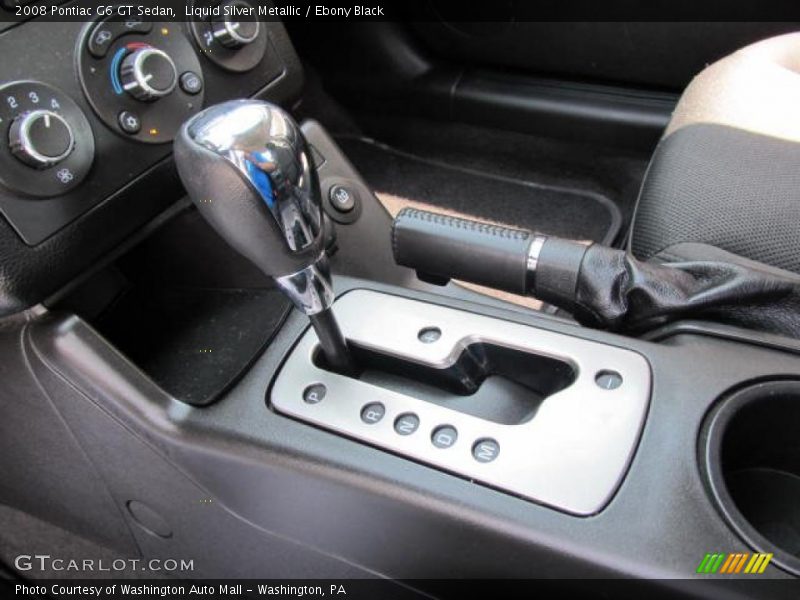 Liquid Silver Metallic / Ebony Black 2008 Pontiac G6 GT Sedan