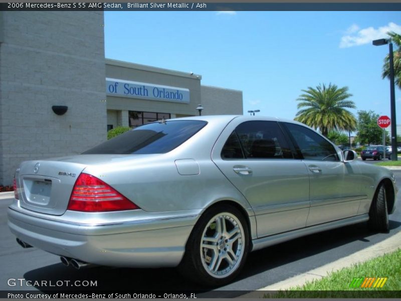 Brilliant Silver Metallic / Ash 2006 Mercedes-Benz S 55 AMG Sedan