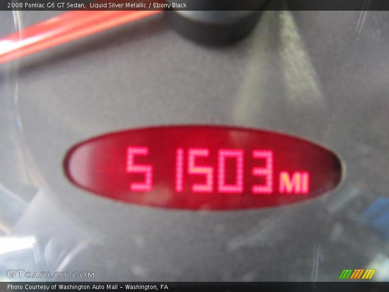 Liquid Silver Metallic / Ebony Black 2008 Pontiac G6 GT Sedan