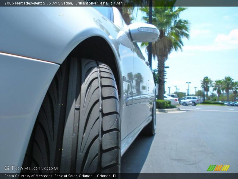 Brilliant Silver Metallic / Ash 2006 Mercedes-Benz S 55 AMG Sedan
