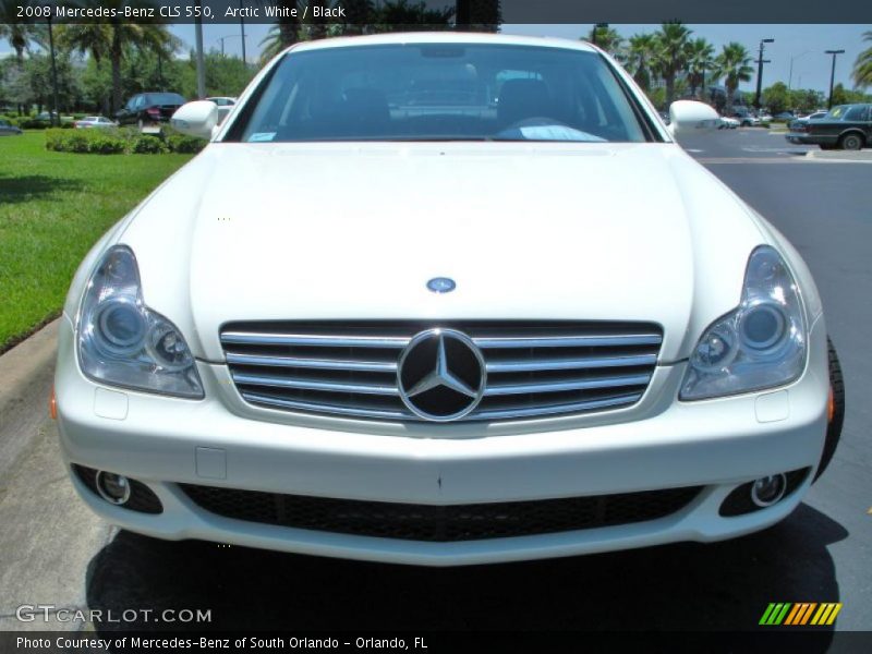 Arctic White / Black 2008 Mercedes-Benz CLS 550