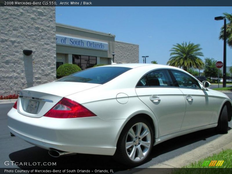 Arctic White / Black 2008 Mercedes-Benz CLS 550