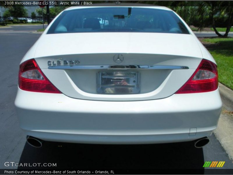 Arctic White / Black 2008 Mercedes-Benz CLS 550