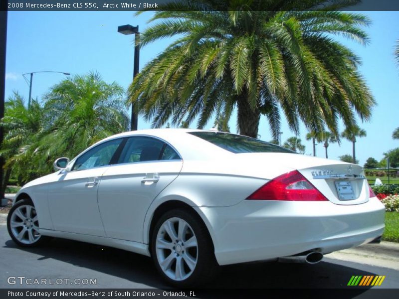 Arctic White / Black 2008 Mercedes-Benz CLS 550