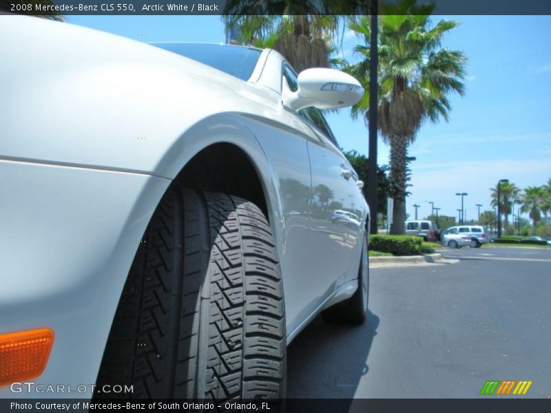 Arctic White / Black 2008 Mercedes-Benz CLS 550
