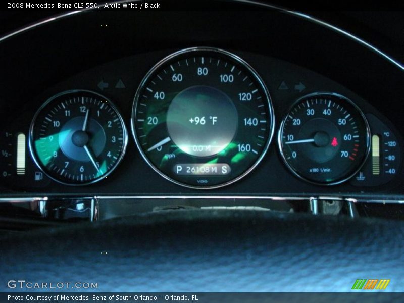 Arctic White / Black 2008 Mercedes-Benz CLS 550
