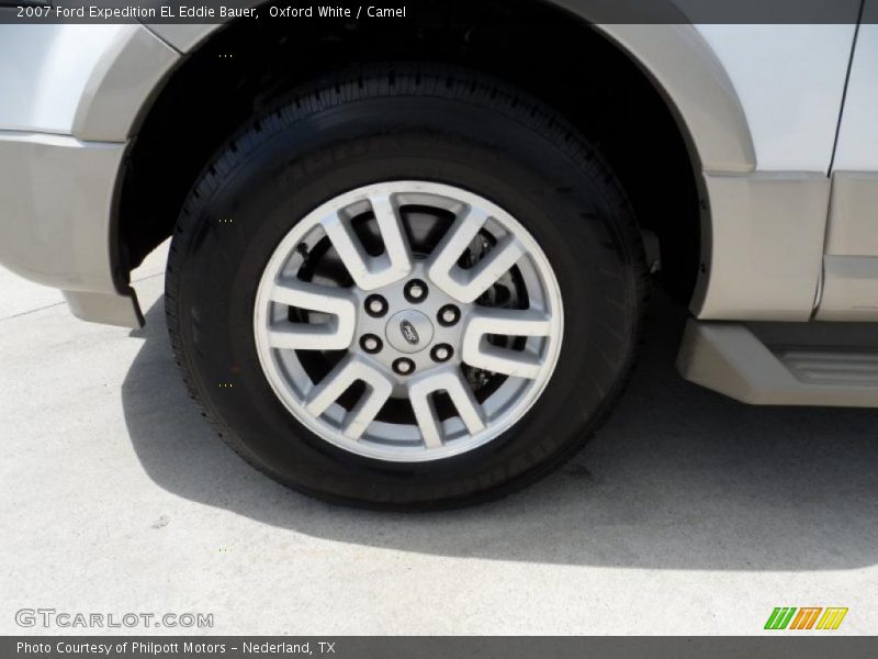 Oxford White / Camel 2007 Ford Expedition EL Eddie Bauer