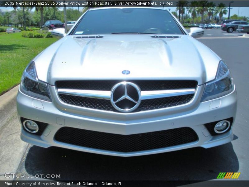 Silver Arrow Silver Metallic / Red 2009 Mercedes-Benz SL 550 Silver Arrow Edition Roadster