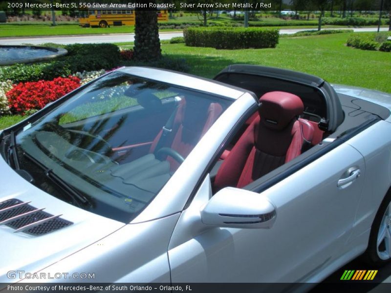 Silver Arrow Silver Metallic / Red 2009 Mercedes-Benz SL 550 Silver Arrow Edition Roadster