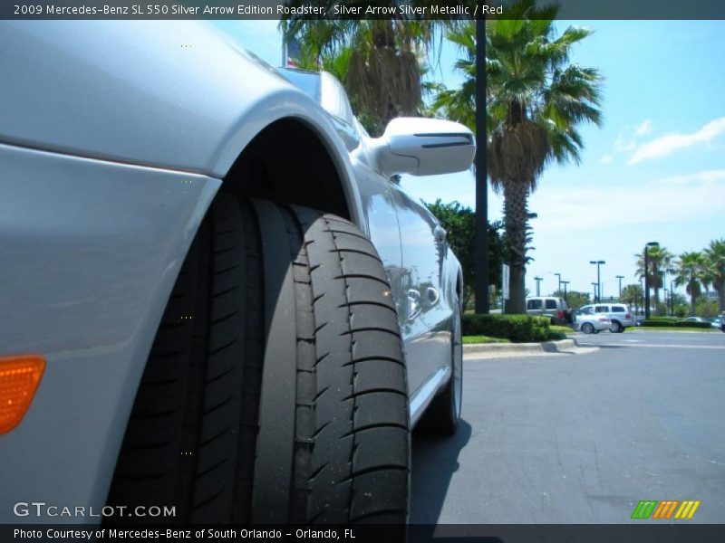 Silver Arrow Silver Metallic / Red 2009 Mercedes-Benz SL 550 Silver Arrow Edition Roadster