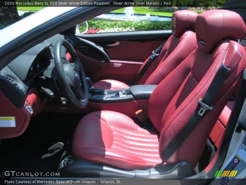  2009 SL 550 Silver Arrow Edition Roadster Red Interior