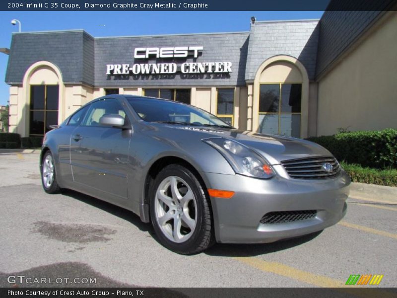 Diamond Graphite Gray Metallic / Graphite 2004 Infiniti G 35 Coupe