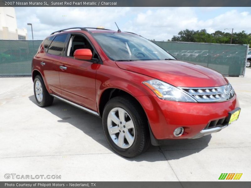 Sunset Red Pearl Metallic / Charcoal 2007 Nissan Murano SL