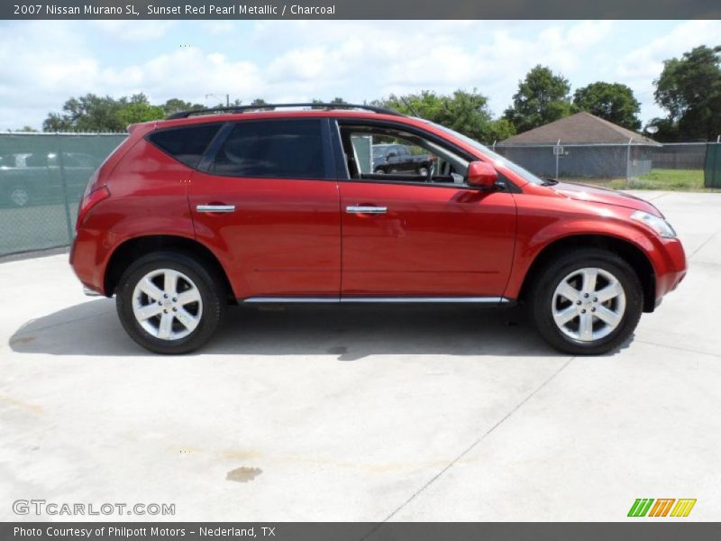 Sunset Red Pearl Metallic / Charcoal 2007 Nissan Murano SL