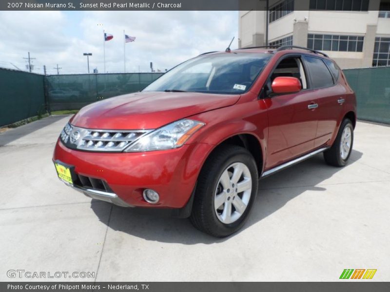 Sunset Red Pearl Metallic / Charcoal 2007 Nissan Murano SL