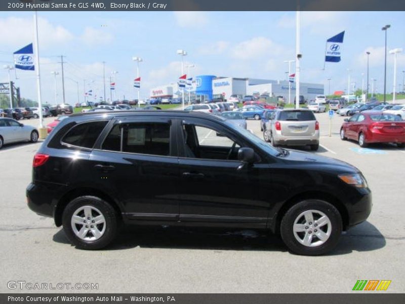 Ebony Black / Gray 2009 Hyundai Santa Fe GLS 4WD