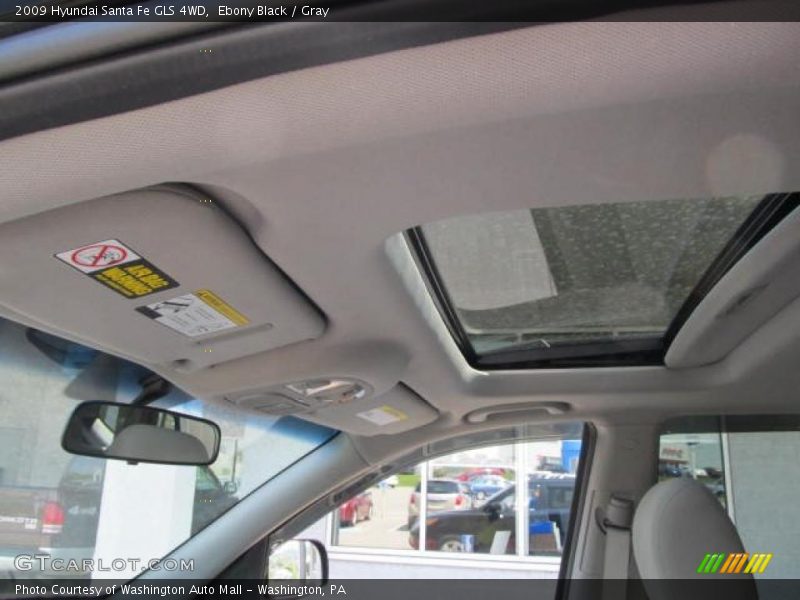 Ebony Black / Gray 2009 Hyundai Santa Fe GLS 4WD