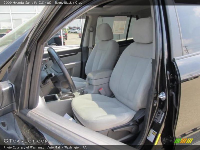 Ebony Black / Gray 2009 Hyundai Santa Fe GLS 4WD