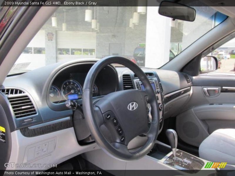 Ebony Black / Gray 2009 Hyundai Santa Fe GLS 4WD