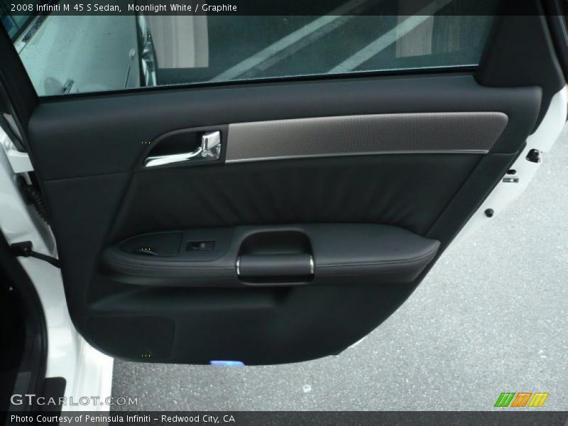 Moonlight White / Graphite 2008 Infiniti M 45 S Sedan