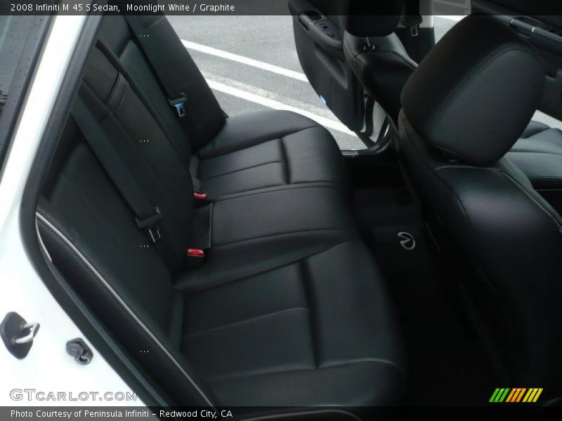 Moonlight White / Graphite 2008 Infiniti M 45 S Sedan