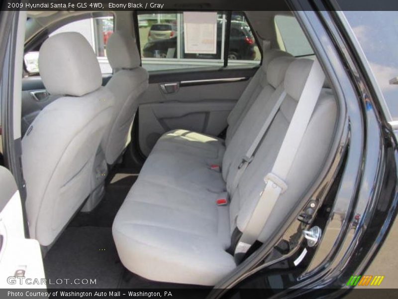 Ebony Black / Gray 2009 Hyundai Santa Fe GLS 4WD