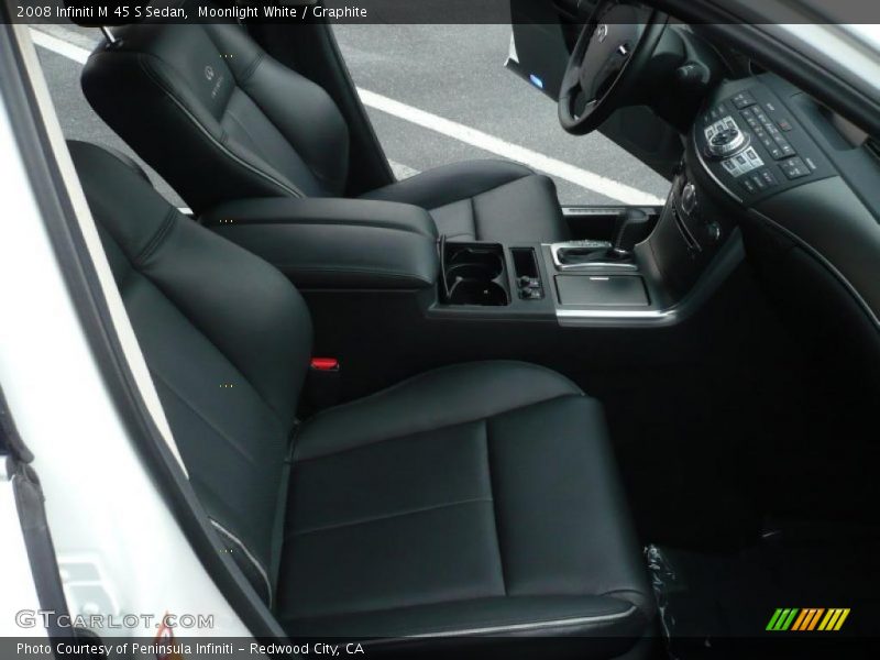Moonlight White / Graphite 2008 Infiniti M 45 S Sedan