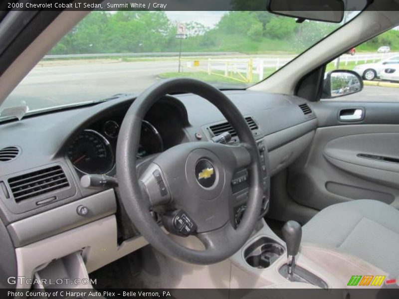 Summit White / Gray 2008 Chevrolet Cobalt LT Sedan