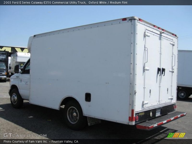 Oxford White / Medium Flint 2003 Ford E Series Cutaway E350 Commercial Utility Truck