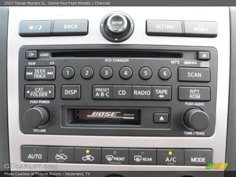 Sunset Red Pearl Metallic / Charcoal 2007 Nissan Murano SL
