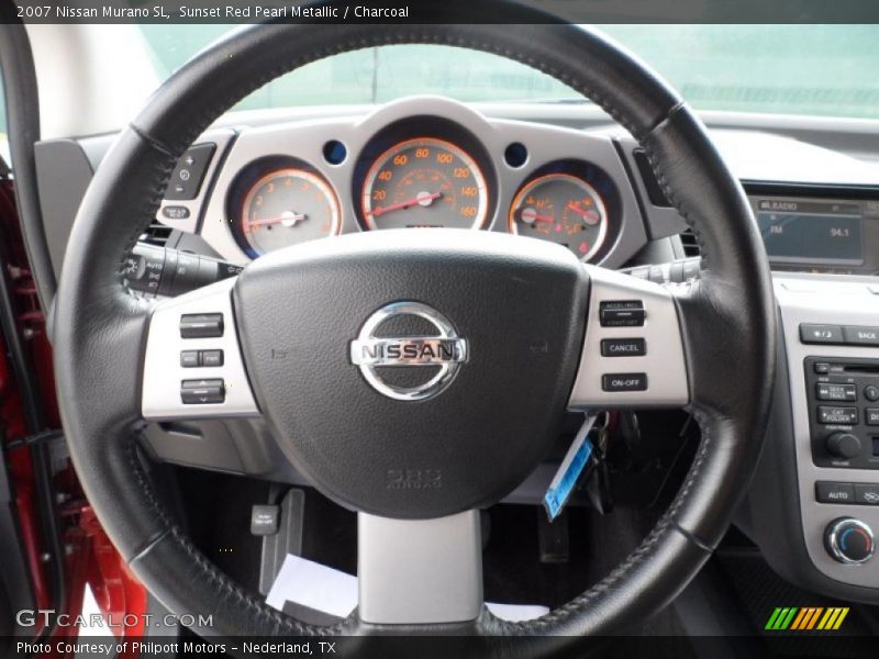 Sunset Red Pearl Metallic / Charcoal 2007 Nissan Murano SL