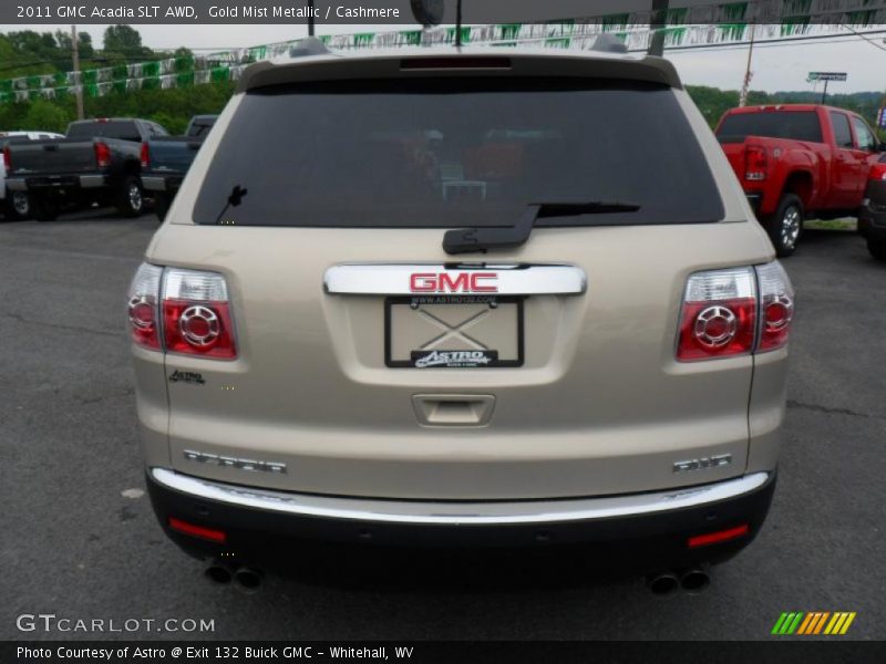 Gold Mist Metallic / Cashmere 2011 GMC Acadia SLT AWD
