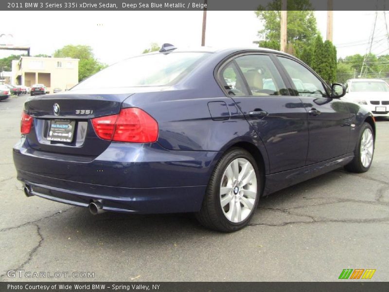 Deep Sea Blue Metallic / Beige 2011 BMW 3 Series 335i xDrive Sedan